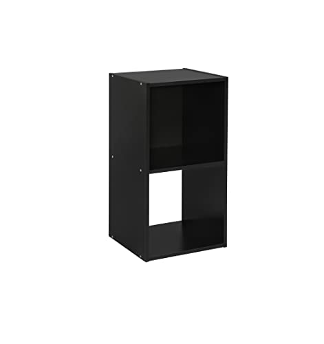 Onespace 2-Cube Shelf Organizer, Cube Bookcase For Home Or Office, Espresso #TOP16