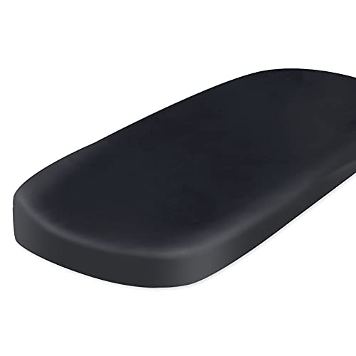 Image of Satin Bassinet Sheet Fitted for Baby Hair and Skin Soft Silk Feeling Bassinet Sheet for Rectangle Hourglass Oval Cradle or Bassinet Pad＆Mattress for Boys and Girls Gift for Baby Toddler Black