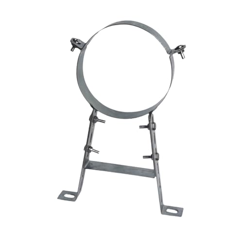 Collier de fixation tuyau cheminee sangle murale ventilation B installation a domicile 15cm