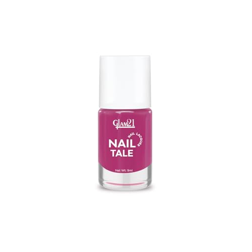 Image of Glam21 Nail Tale Nail Polish | Glossy Gel Finish | Rich Pigmentation | Chip Free | Quick Drying Formula | Long Lasting Nail Polish for Women | 9ml | Shade-05