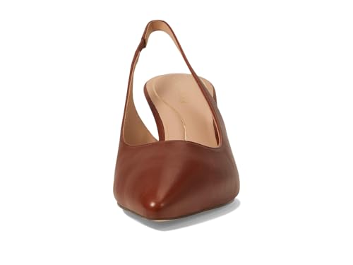 Cole Haan Cole Haan Women's Vandam Sling Back Pump 65mm, Dark Cuoio Leather, 7-B US