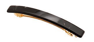 France Luxe Little Sophisticate Barrette - Nacro Black