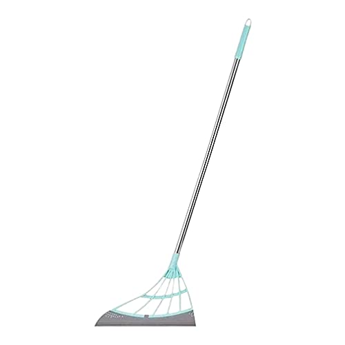 Magic Broom Sweeper,Multifunction Magic Broom,2-in-1 Sweeper,Easy Dry The Floor and Remove Dirt and Hair Remover, Liquid, Glass Wiper, Super Sweeper Broom for Living Room, Kitchen, Bathroom (Green A)