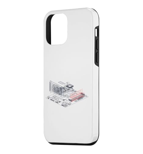 Image of RAM Card Wireframe Computer Motherboard IT Tech Geek Nerd Case for iPhone 12 mini