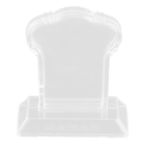 PRETYZOOM Placa Conmemorativa Ancestral Pequeña de Plástico Transparente Resistente Intemperie, Placa Foto para Culto Familiar y Tumbas, Decoración Funeraria y Festividades de Halloween