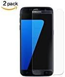 [2 Pack] For Galaxy S7 Tempered Glass Screen Protector,Penacase[Bubble Free][Anti-Scratch][9H Hardness] Tempered Glass Screen Protector for Samsung Galaxy S7
