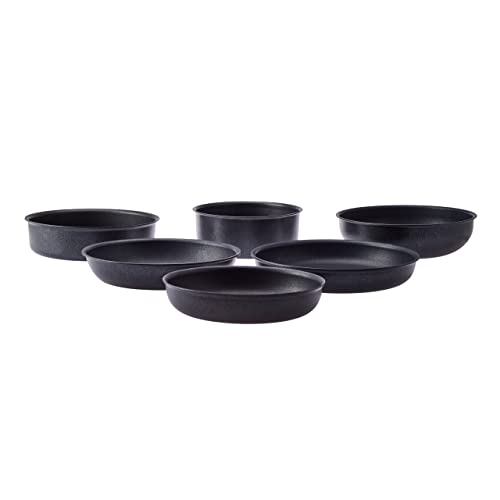 Karaca Biodiamond Easy Clip - Juego de ollas y sartenes de 13 piezas, juego de utensilios de cocina antiadherentes con mango extraíble, 3 ollas con 3 tapas de vidrio y 3 sartenes, 1 sartén wok, sin