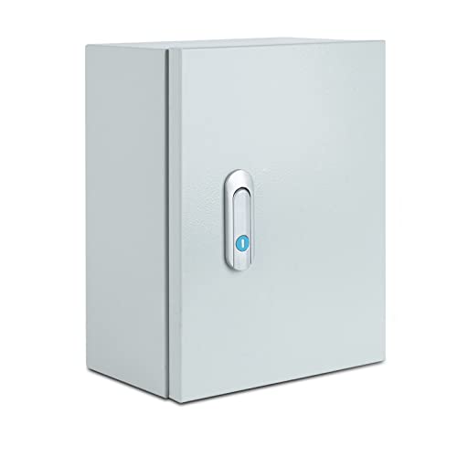 Steel electrical junction box for indoor/outdoor use