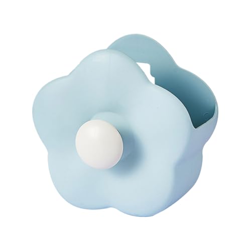 Rrlihjgu Mensola per doccia - Organizzatore da parete per bagno con ripiani impermeabili, contenitori decorativi a forma di senza trapano per articoli igienici e trucco