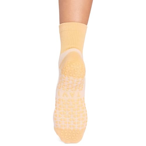Image of TAVI Aria Pilates Socks - Grip Socks for Women with Non-Slip Grippy Sole and Arch Support, Wear for Yoga, Barre, Dance