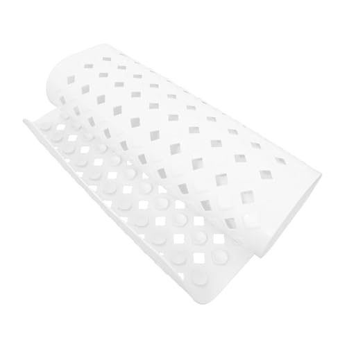 Alfombrilla de baño antideslizante con ventosas y agujeros de drenaje, almohadilla de baño ligera de PVC para una experiencia de ducha segura, diseño elegante y moderno