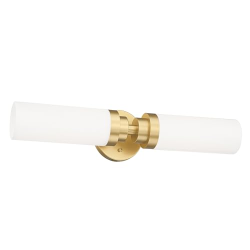 Emak Gold Vanity Lights for Mirror, 2-Light Bathroom Light Fixtures