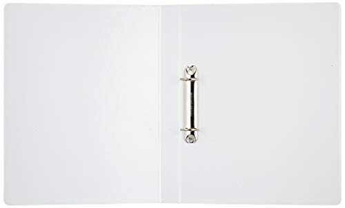 Esselte 49708 Ringbuch Präsentation, mit Taschen, A4, PP, 2 Ringe, 25 mm, weiss