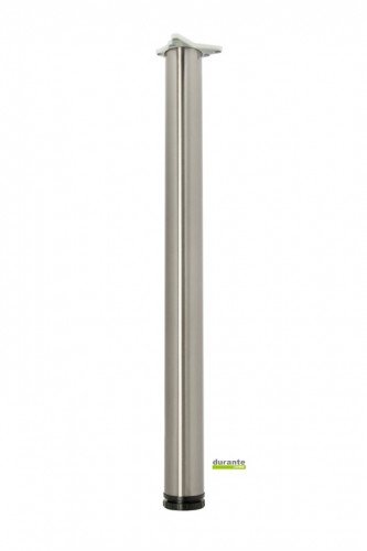 Dura patas para muebles (2 unidades, altura ajustable stützfüße – Material: acero inoxidable aspecto 710 mm + 60 mm, diámetro de tubo 60 mm Muebles Soporte Pata de mesa redonda pies de Aqua de baño Shop