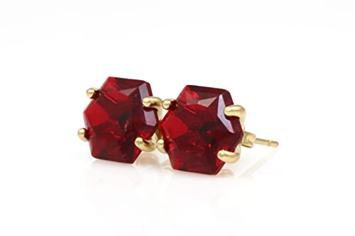 Boucles d'oreilles en grenat or bijoux femme janvier mariée