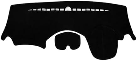 Dashboard Mat for Car, Sunshade, Interior Accessories (Black, Red Trim, RHD)