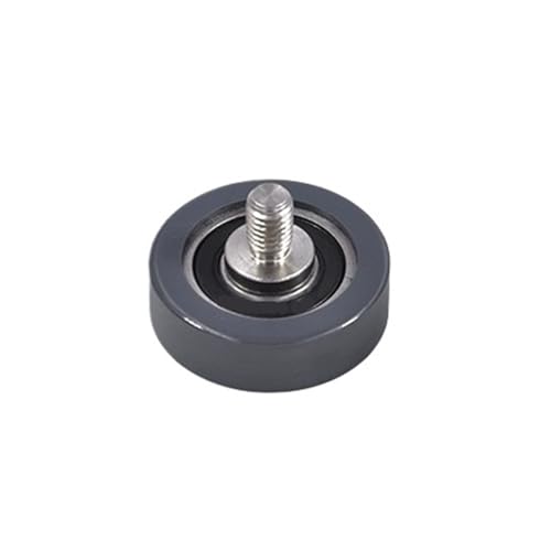Roulement moulé en polyuréthane PU600245-15C2L12M10 avec galet caoutchouté et vis M10