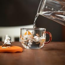 耐熱マグ（ムーミン）MM-G009 - MOOMIN SHOP 【Movni】フィンランドムーミングラスコーヒーカップ550 ml立体カップカバー付き可愛くて耐熱マグカップクリスマスや子供の日の贈