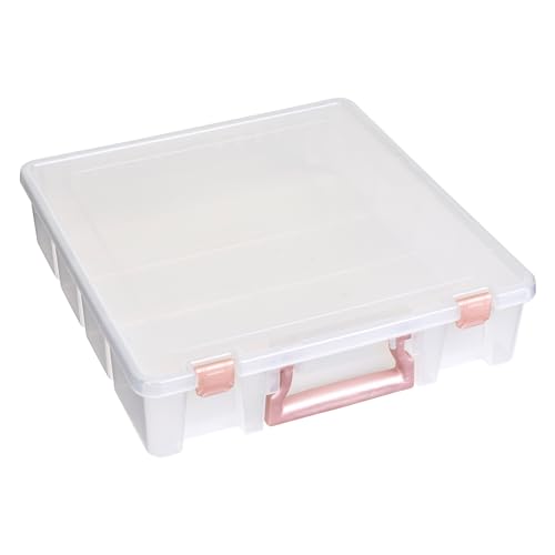 ArtBin 6955RL Super Satchel Compartment Box Clear Craft Organizer Storage Case - Rose Gold Pack of 1