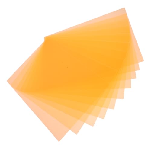 Luxshiny 10stücke Farbtransparentfolie Aus Pvc Für Farbkorrektur Lichtfilter Und Bastelzwecke Durchsichtige Pvc-folienblätter Für Schule Büro Und Zuhause Transparentfolienzubehör
