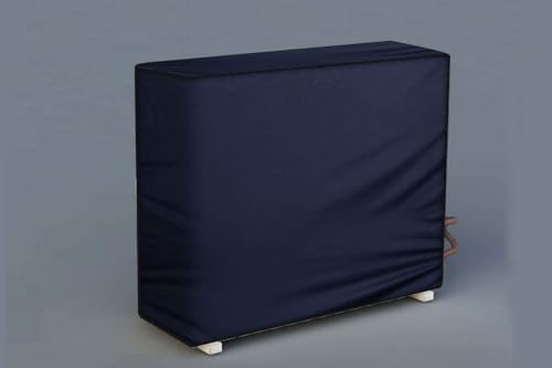 Image of Split AC Cover Outdoor Unit for 1.5 Ton Capacity AC, All Weather Cover /Dustproof /Water Resistant (Blue), Polyester