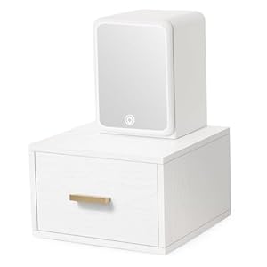 Skincare Organizers for Mini Fridge Countertop Drawer Wood Vanity Organizer Skincare Fridge Storage for Face Masks Cosmetics Large Skincare Organizer for Bedroom Vanity Desk Bathroom