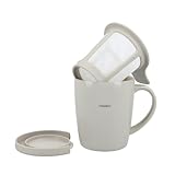 HARIO ハリオ ティー＆コーヒーメーカーマグ ハンドドリップ 初心者 ギフト セット ティー ペーパーレス 保温マグ 保冷マグ マグカップ 父の日 プレゼント 誕生日 お祝い グレージュ サクラピンク ネイビー お茶 TCM-300