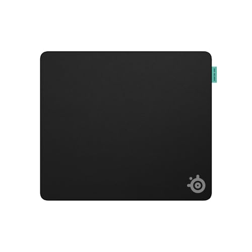 Steelseries QcK L Performance Balance Gaming-Mauspad – Extradichte für sanftes Gleiten – Flache, abgesteppte Säume – rutschfeste Neopren-Gummibasis – 490 x 420 mm – FPS, MOBA, RTS, MMO