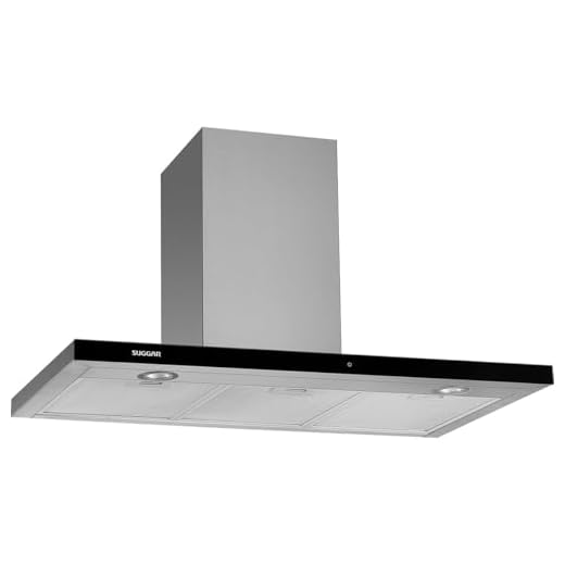 SUGGAR COIFA DE PAREDE GRANADA INOX SLIM TOUCH 90CM 110V PRETO TP1191IX