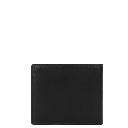 Image of Da Milano RFID Protected Leather Wallet for Men with Card Slot - Black (0111A-OL)