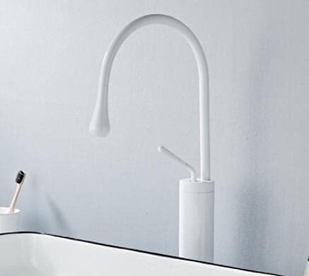 Robinet de lavabo de salle de bain noir et nickel au design moderne épuré