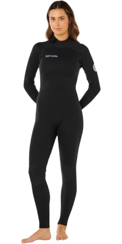 Rip Curl 2026 Femmes Trad 4/3mm Back Zip Combinaison Néoprène 177WFS - Black