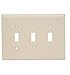Pass & Seymour TPJ3-I Wall Plate Junior Jumbo 3Gang 3Toggle Iv TPJ3I