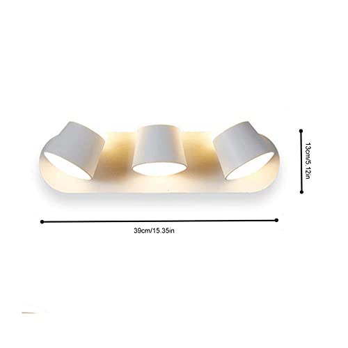 Lámpara de pared LED 24W techo hogar moderno dormitorio cabecera negra 7