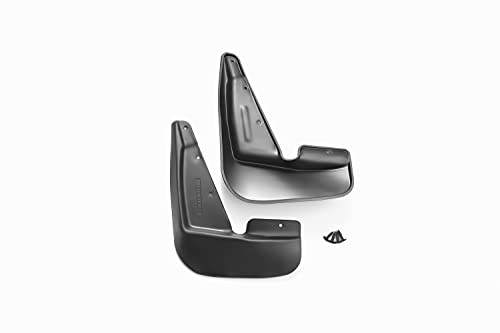 Image of FROSCH EXP.NLF.01907.F13 Car Rubber Mudflaps Front Designed for Suzuki Jimny, 2018-2 pcs with Fastener & Mounting Screws, Black