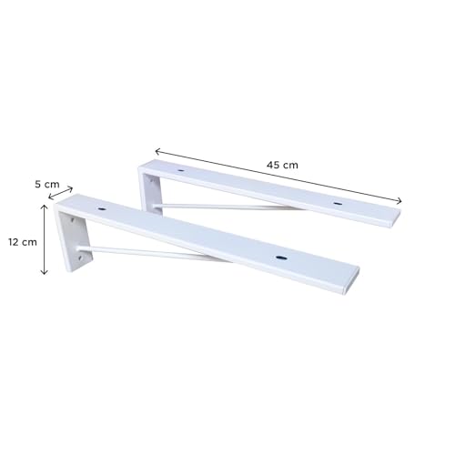 Équerres de fixation invisible pour plan de travail MOB-IN lot de 2 supports - 3