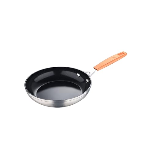 San Ignacio Compact - Sartén 16cm - Aluminio Forjado - Interior Whitford Fusion En Negro Pulido - Exterior En Acabado Mate - Lista para Inducción - Mango De Acero Inoxidable Detalle Color