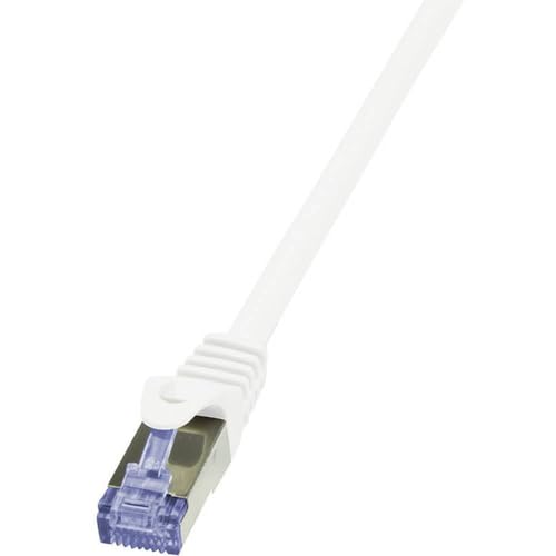 LogiLink PrimeLine Câble réseau Cat6A S/FTP AWG26 PIMF LSZH 5 m Blanc