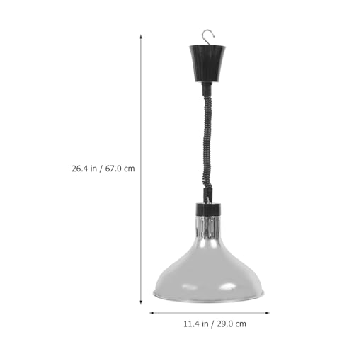 Lampe chauffante rétractable pour aliments avec hauteur ajustable pratique restaurant