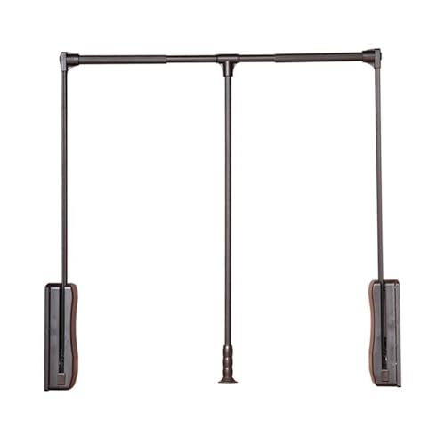 Tringle à vêtements à abaissement automatique réglable 55-125 cm 30kg