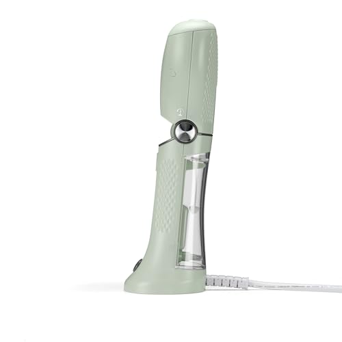 Conair Handheld Garment Steamer for Clothes - Power Steam: Small Size, Big Power - Great for Home, Office, or Travel with Dual Voltage for Worldwide Use, Mint Green - Image 4