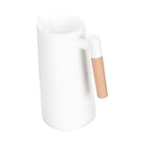 HOLIDYOYO Thermoskanne Flasche Isolierkanne Groß Kanister Thermal- Isoliert Tragbarer Wasserkocher Kaffeekaraffe Zum Warmhalten Wasserkocher Für Zu Hause Wärmekaraffe Hölzern Weiß