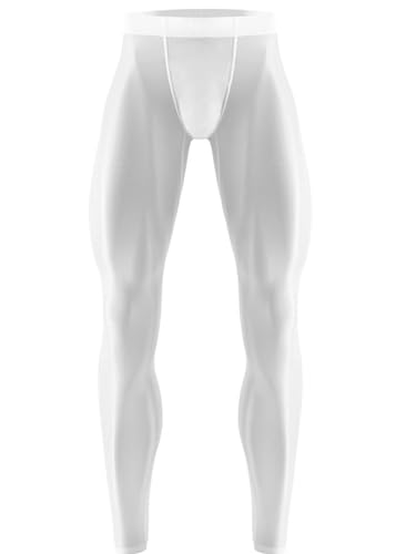 YiZYiF Men's Athletic Compression Pants Bulge Pouch Underwear Johns Legging Tights Thermal Baselayer