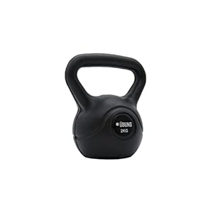 ubung Fitness Heavy Weight Kettlebell for Strength Cardio Bodybuilding Weight Lifting Workout for Home Gym Equipment, 2kg – 12 kg, Black