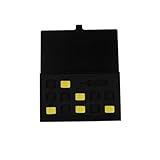 Étui de stockage de mémoire : également pour la plupart des micro, cartes, étuis à fentes