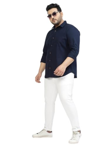 Image of ELYYORK Shirt for Men Plus Size||Shirt for Men Plus Size 4XL||6XL Shirts for Men Plus Size||Plus Shirts for Men||Plus Size Shirts for Men Full Sleeve|| Formal Shirt for Men||CB-PLS-01