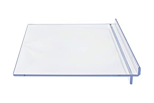 Marketing Holders Slatwall Retail Shoe Shelf 10 Inch Wide Clear Acrylic Footwear Showcase For Shoe Stores And Retail Outlets Slotted Wall Space Saving Ledge #TOP2