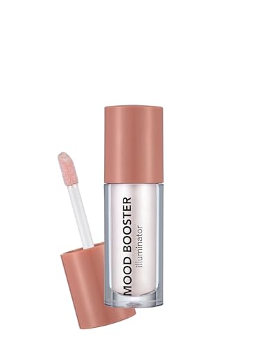 Flormar Mood Booster Illuminator – Iluminador Líquido con Textura Ligera y Acabado Modulable – Brillo Natural y Radiante – Aplicador Preciso – Maquillaje Mujer Iluminador Profesional, 001 Moon Glow