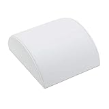 888 Display - White Faux Leather Half Moon Bracelet Showcase Display Stand (3' x 5' x 2 1/2' H (76 x...