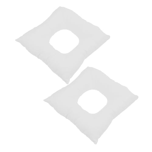 NOLITOY Salon Skin Care Pillow 2 Pack Massage Facial Pillow Hole Soft Travel Headrest for Face Down Position Home Use